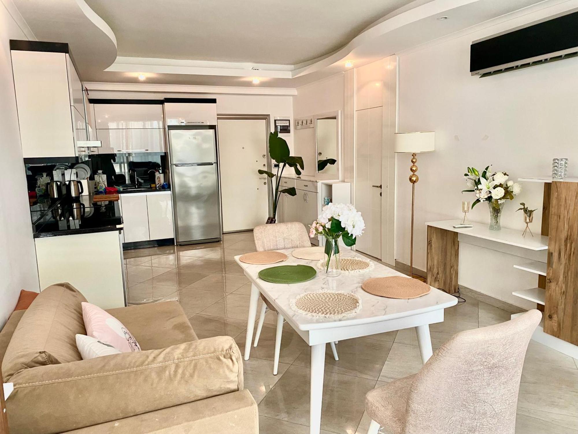Luxury Flat 2 Mins From Beach Alanya Ngoại thất bức ảnh